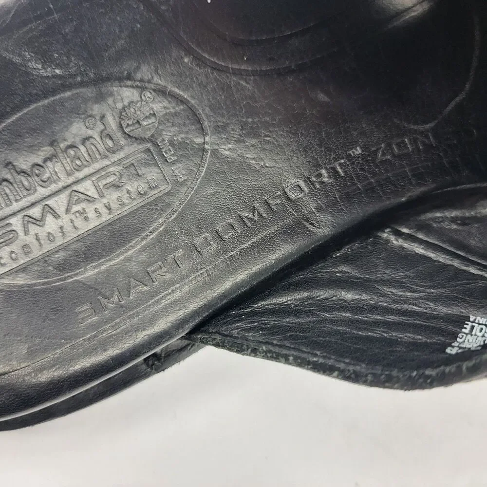 Vintage Timberland Smart Leather Slide Sandals Slip On Men's Size 12M Black